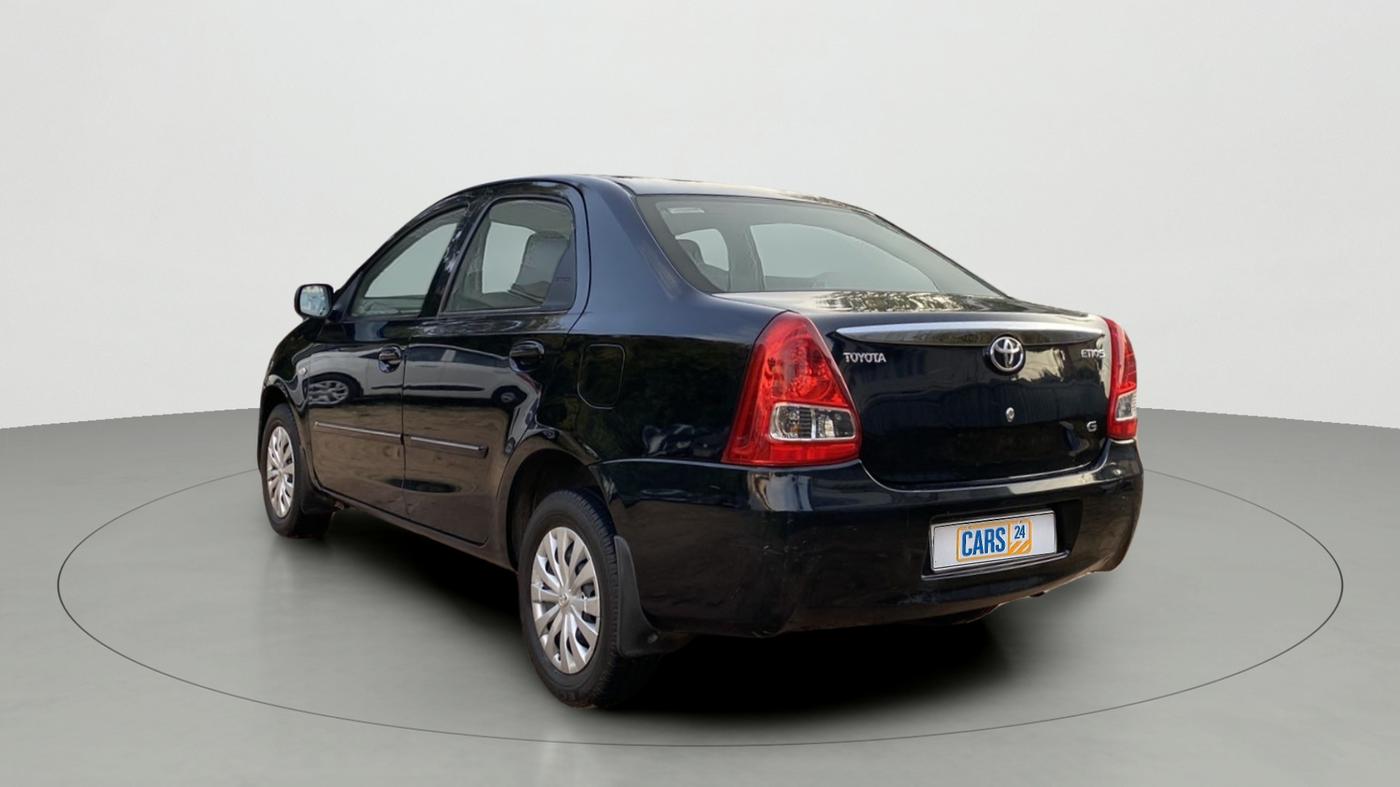 2011 Toyota Etios G, Petrol, Manual, 58,683 km, Left Back Diagonal