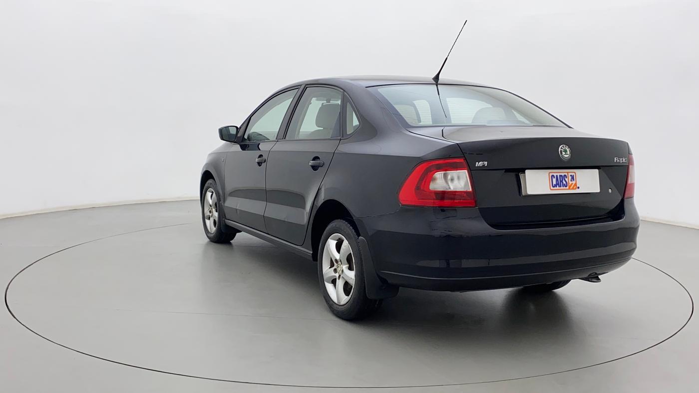 2012 Skoda Rapid ELEGANCE 1.6 MPI MT, Petrol, Manual, 86,695 km, Left Back Diagonal