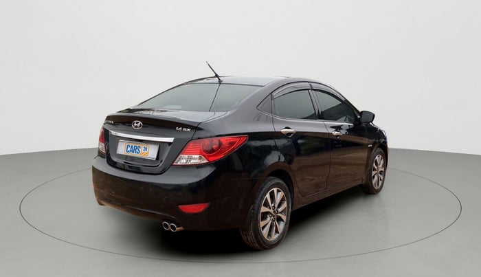 2013 Hyundai Verna FLUIDIC 1.6 VTVT SX AT, Petrol, Automatic, Right Back Diagonal