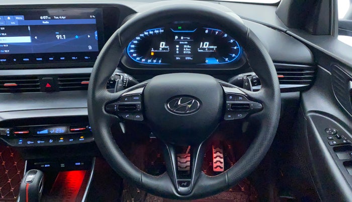 2022 Hyundai NEW I20 N LINE N8 1.0 TURBO GDI DCT DUAL TONE, Petrol, Automatic, 5,759 km, Steering Wheel Close Up