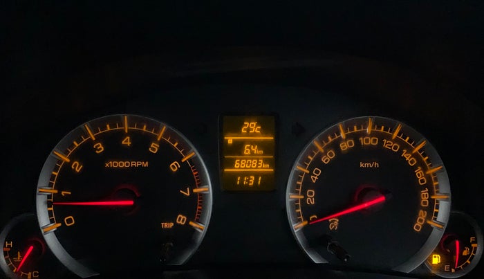 2017 Maruti Swift ZXI, Petrol, Manual, 68,083 km, Odometer Image