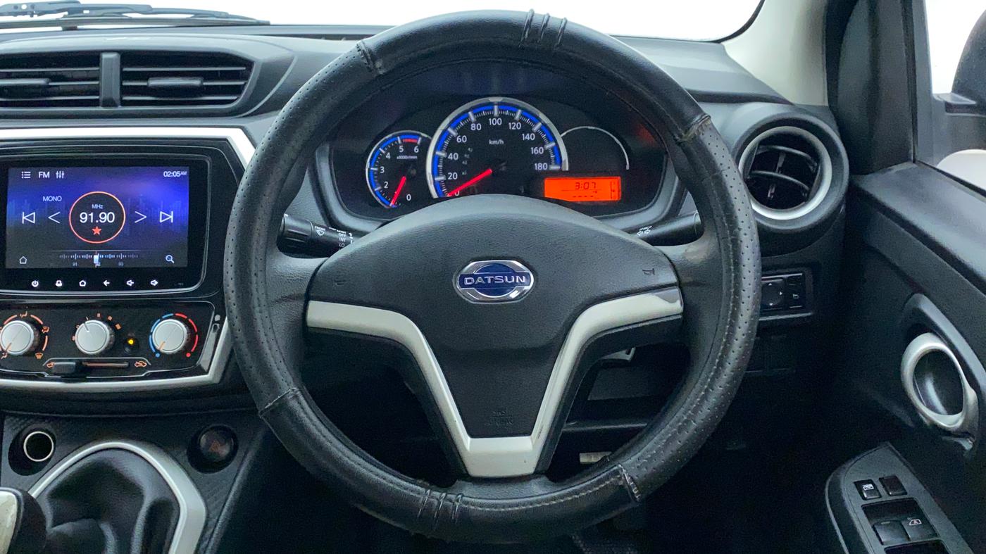 2019 Datsun Go T, Petrol, Manual, 79,625 km, Steering Wheel Close Up