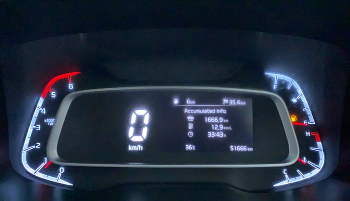 2021 KIA SONET HTX PLUS 1.5, Diesel, Manual, 51,666 km, Odometer Image