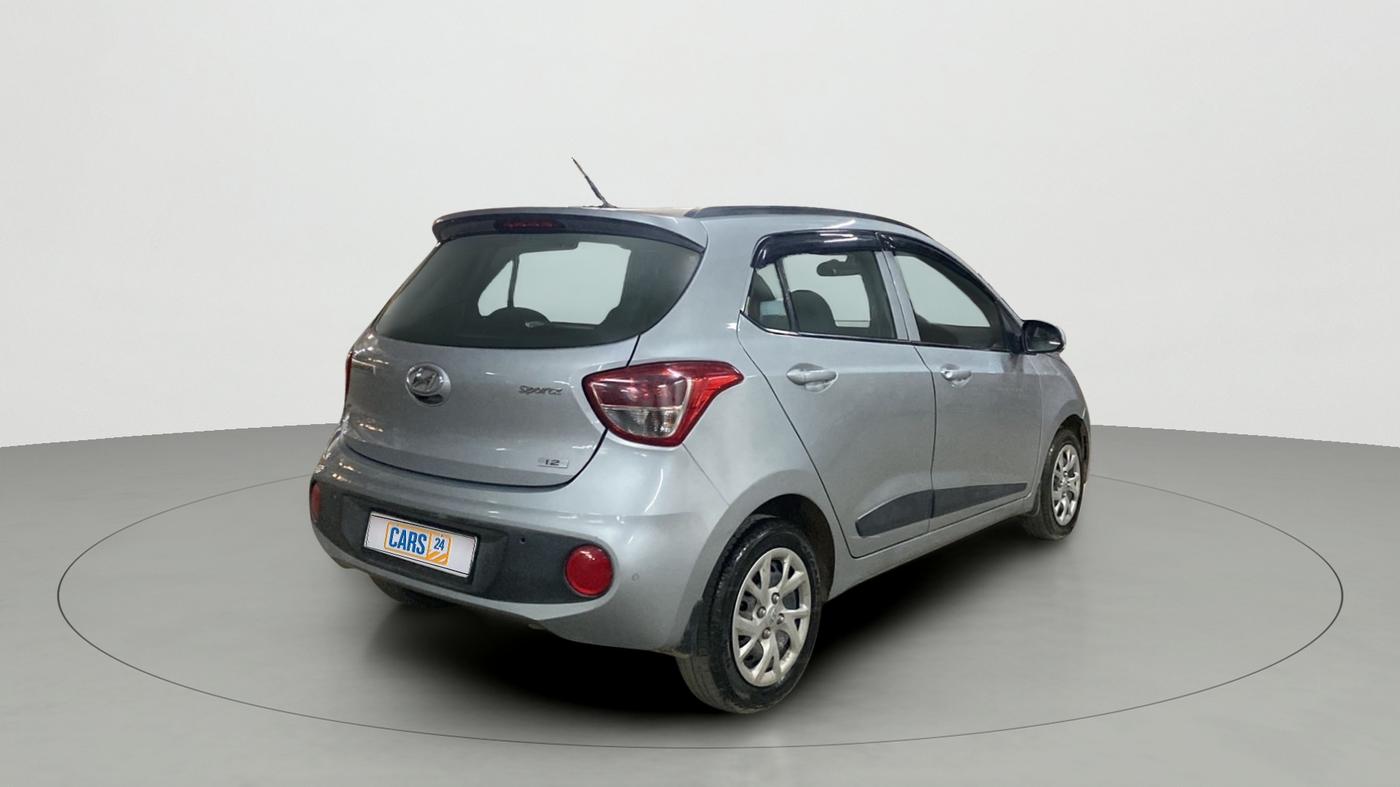 2019 Hyundai Grand i10 SPORTZ 1.2 KAPPA VTVT, Petrol, Manual, 21,682 km, Right Back Diagonal