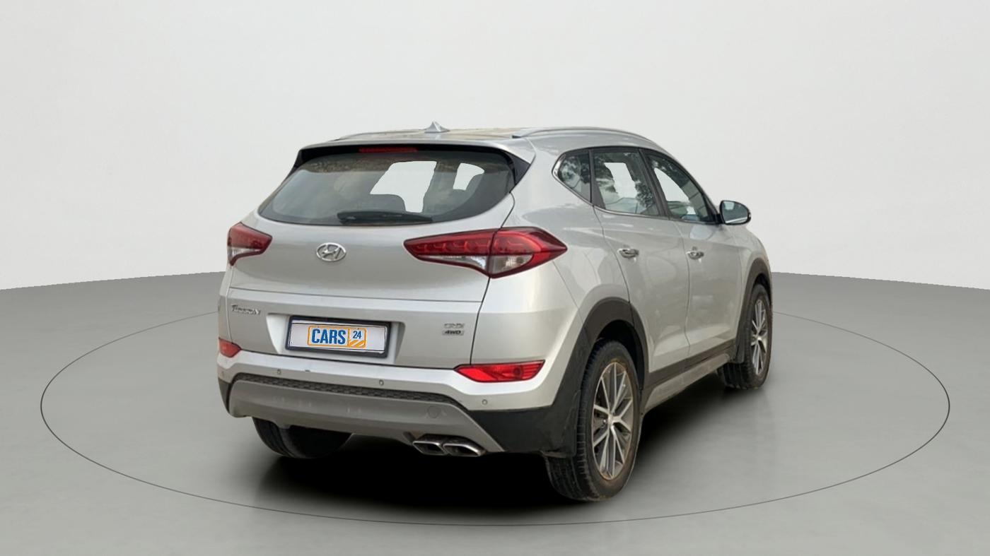 2017 Hyundai Tucson GLS 4WD AT DIESEL, Diesel, Automatic, 63,640 km, Right Back Diagonal