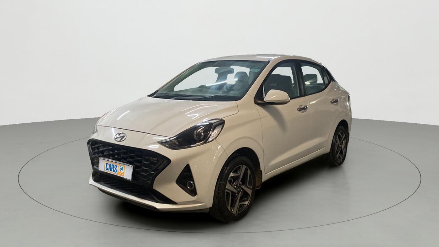 2021 Hyundai AURA SX+ 1.0 TURBO GDI MT, Petrol, Manual, 24,850 km, Left Front Diagonal