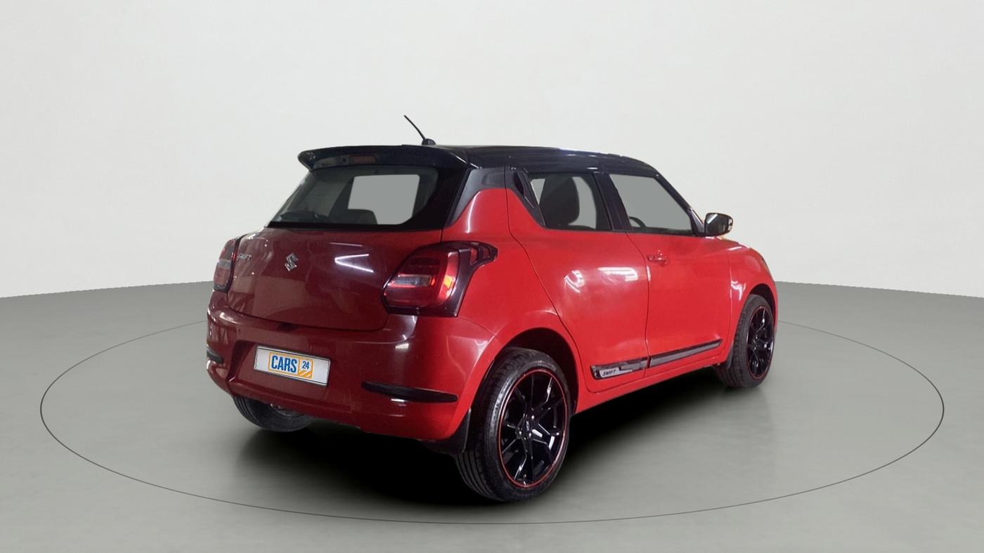 2021 Maruti Swift ZXI PLUS AMT DUAL TONE, Petrol, Automatic, 7,183 km, Right Back Diagonal