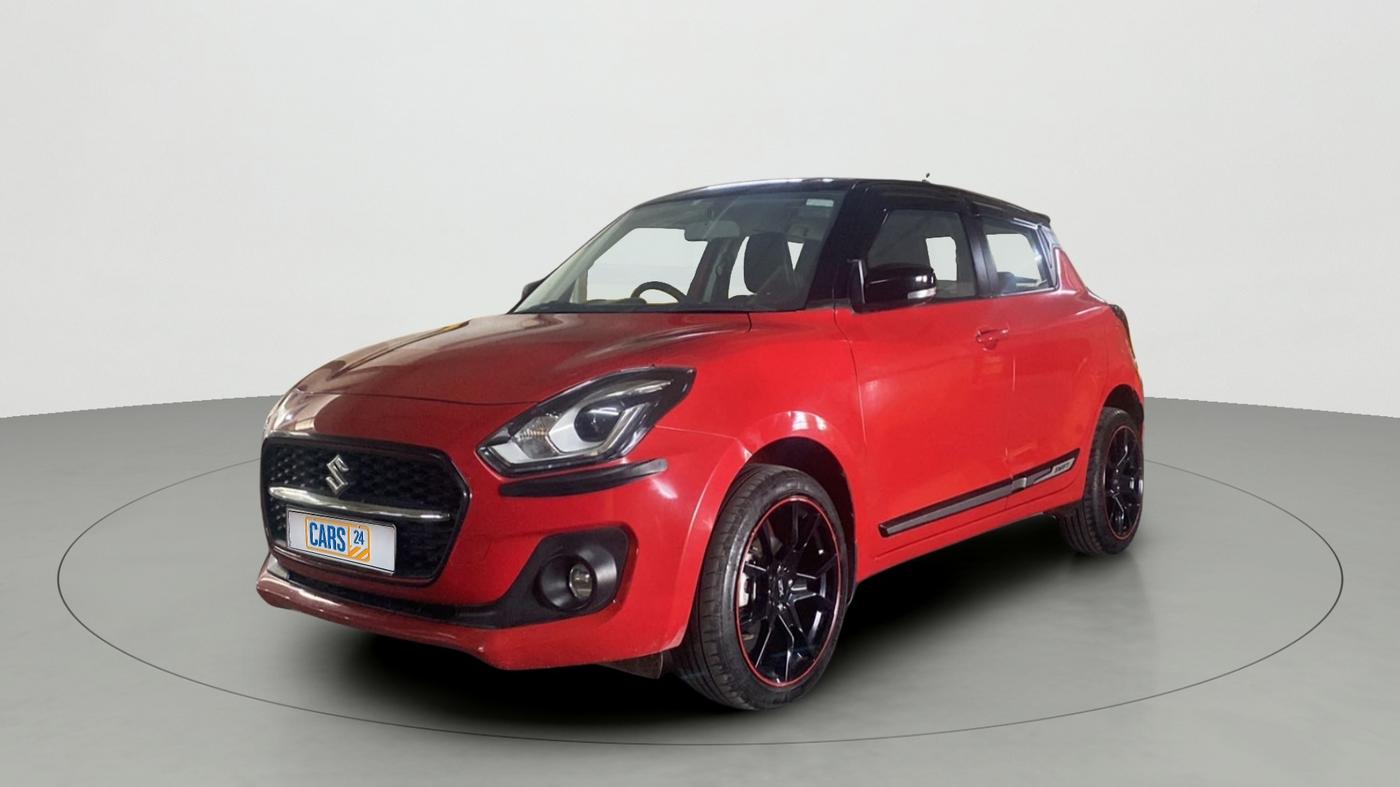 2021 Maruti Swift ZXI PLUS AMT DUAL TONE, Petrol, Automatic, 7,183 km, Left Front Diagonal