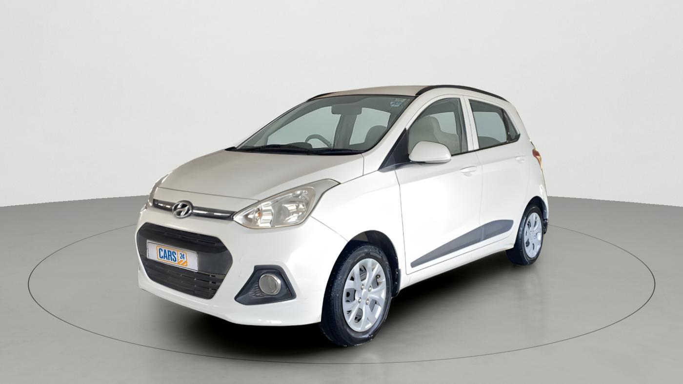 2015 Hyundai Grand i10 SPORTZ 1.2 KAPPA VTVT, CNG, Manual, 60,460 km, Left Front Diagonal