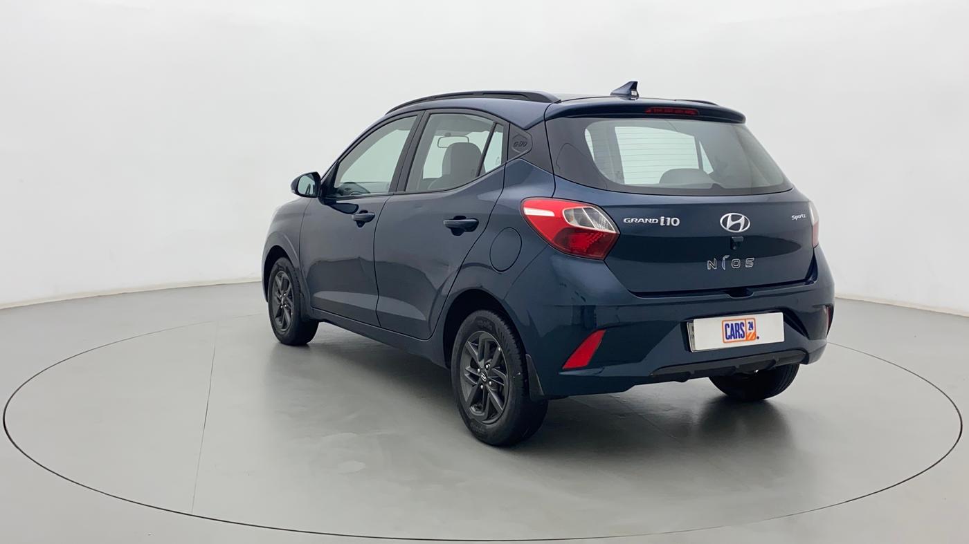 2020 Hyundai GRAND I10 NIOS SPORTZ AMT 1.2 KAPPA VTVT, Petrol, Automatic, 61,317 km, Left Back Diagonal
