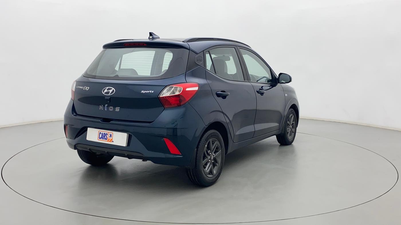 2020 Hyundai GRAND I10 NIOS SPORTZ AMT 1.2 KAPPA VTVT, Petrol, Automatic, 61,317 km, Right Back Diagonal