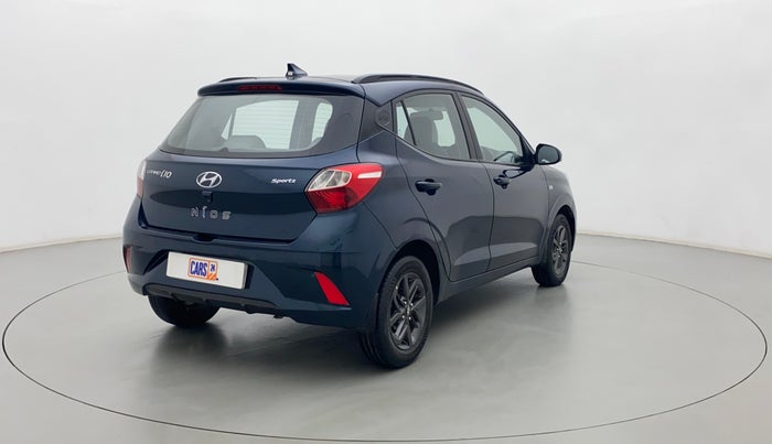 2020 Hyundai GRAND I10 NIOS SPORTZ AMT 1.2 KAPPA VTVT, Petrol, Automatic, 61,317 km, Right Back Diagonal