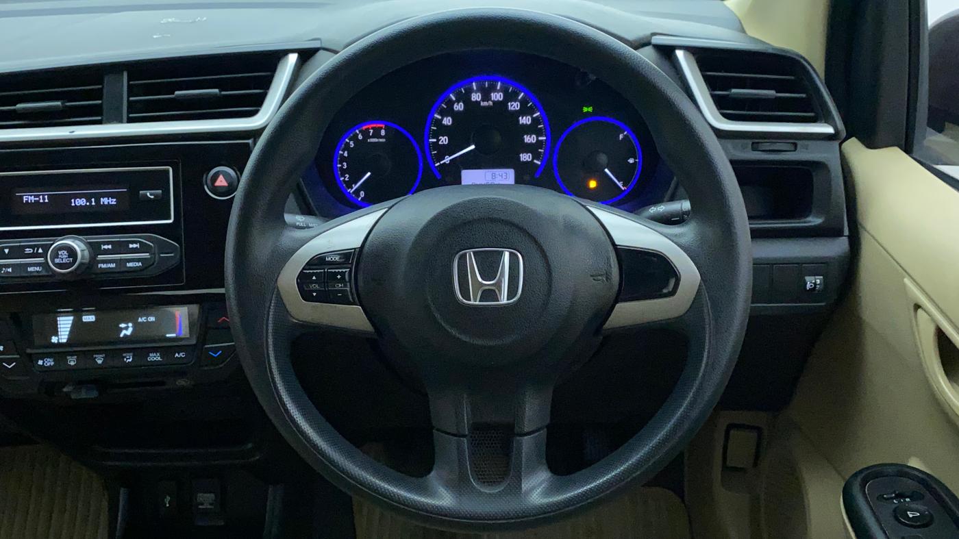 2017 Honda Brio S MT, Petrol, Manual, 44,681 km, Steering Wheel Close Up