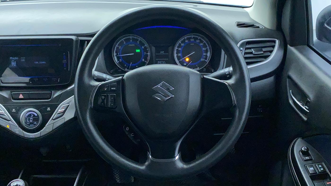 2019 Maruti Baleno DELTA PETROL 1.2, Petrol, Manual, 34,072 km, Steering Wheel Close Up