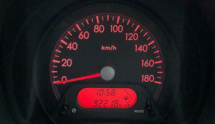 2011 Maruti A Star VXI, Petrol, Manual, 92,215 km, Odometer Image