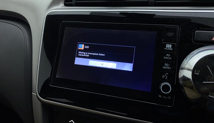 2019 Honda City 1.5L I-VTEC ZX, Petrol, Manual, 26,129 km, Infotainment system - GPS Card not working/missing