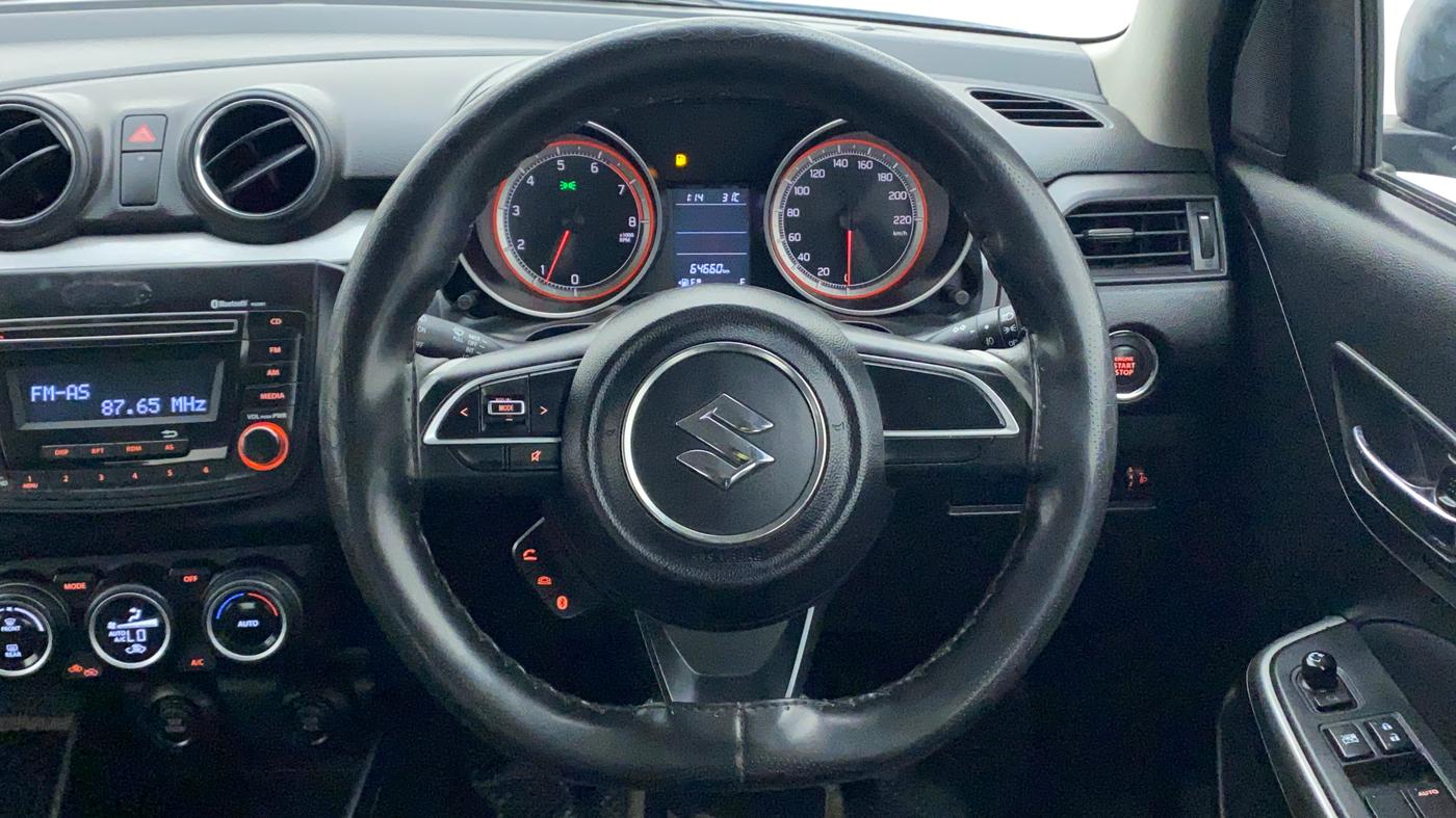 2019 Maruti Swift ZXI, Petrol, Manual, 64,660 km, Steering Wheel Close Up