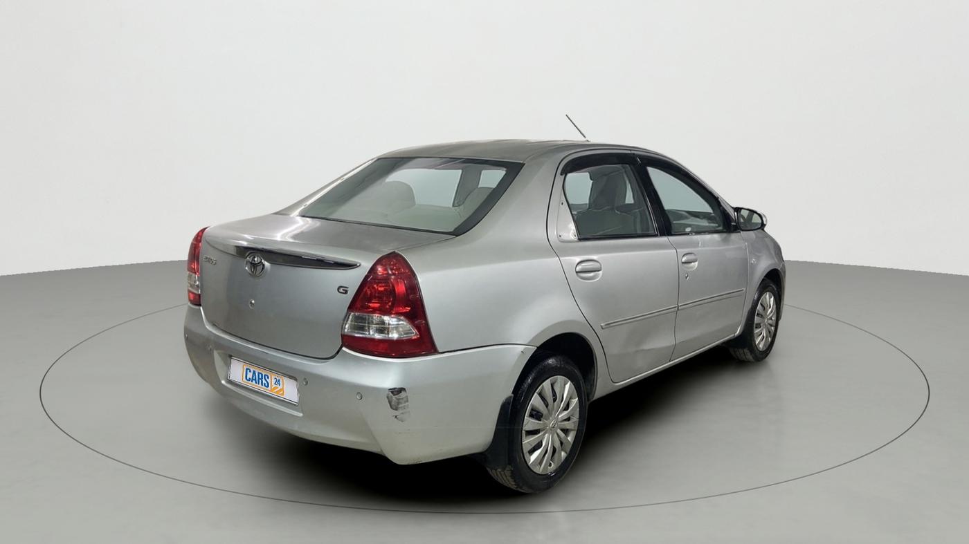 2014 Toyota Etios G, Petrol, Manual, 66,031 km, Right Back Diagonal