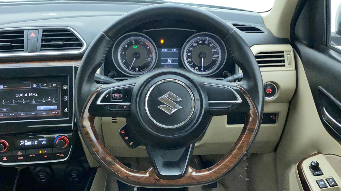 2017 Maruti Dzire ZXI PLUS AMT, Petrol, Automatic, 37,783 km, Steering Wheel Close Up