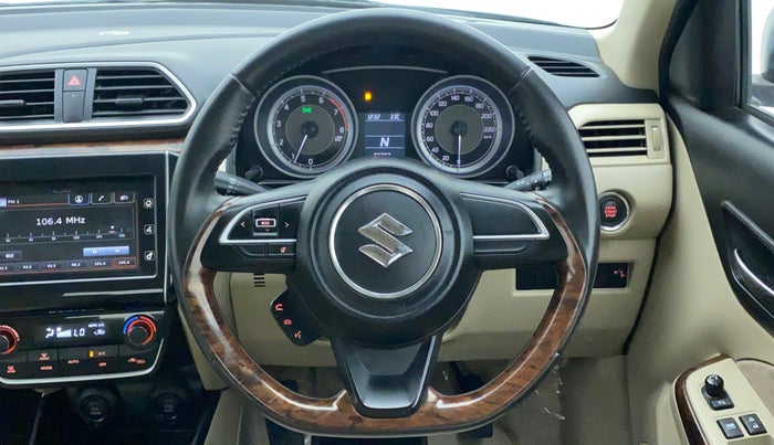 2017 Maruti Dzire ZXI PLUS AMT, Petrol, Automatic, 37,783 km, Steering Wheel Close Up