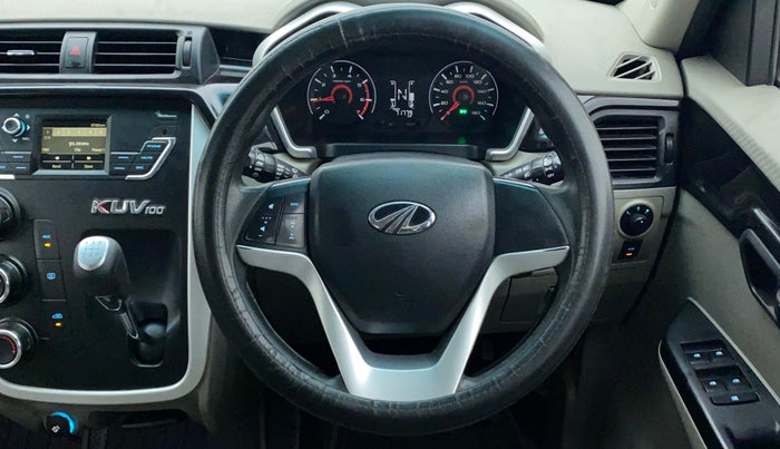 2016 Mahindra Kuv100 K8 D 6 STR, Diesel, Manual, 71,779 km, Steering Wheel Close Up
