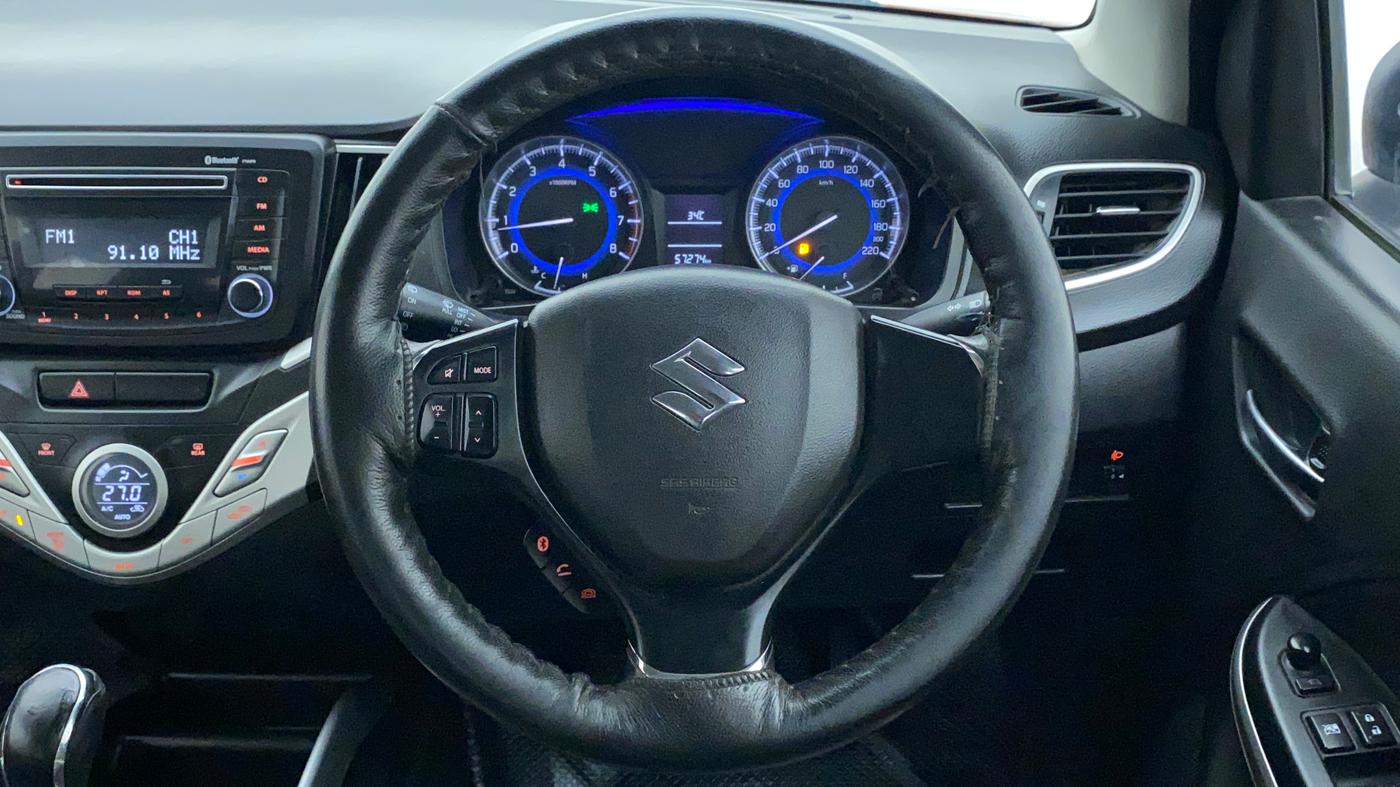 2017 Maruti Baleno DELTA PETROL 1.2, Petrol, Manual, 57,272 km, Steering Wheel Close Up