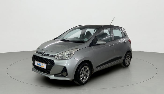 2019 Hyundai Grand i10 SPORTZ 1.2 KAPPA VTVT, Petrol, Manual, 9,443 km, Left Front Diagonal