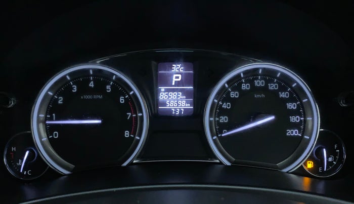 2017 Maruti Ciaz ZXI AT, Petrol, Automatic, 58,936 km, Odometer Image