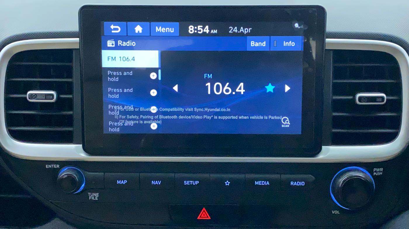 2019 Hyundai VENUE SX PLUS 1.0 TURBO DCT, Petrol, Automatic, 41,358 km, Infotainment System