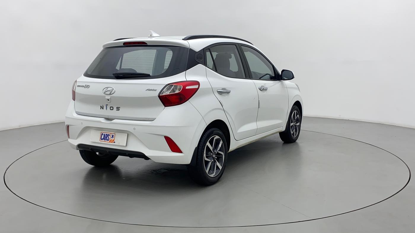 2022 Hyundai GRAND I10 NIOS ASTA AMT 1.2 KAPPA VTVT, Petrol, Automatic, 11,403 km, Right Back Diagonal