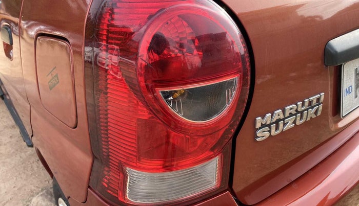 2012 Maruti Alto K10 VXI, Petrol, Manual, 42,619 km, Left tail light - Faded