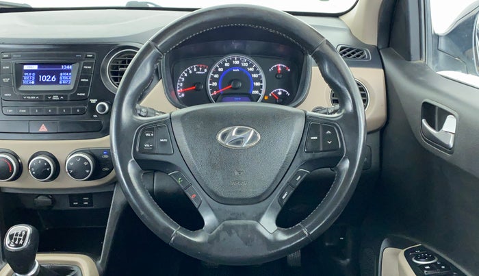 2016 Hyundai Grand i10 ASTA (O) 1.2 KAPPA VTVT, Petrol, Manual, 32,594 km, Steering Wheel Close Up