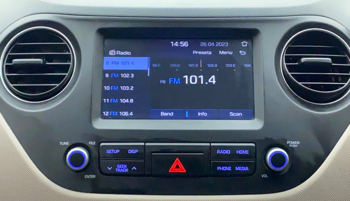 2018 Hyundai Grand i10 SPORTZ (O) 1.2 KAPPA VTVT, Petrol, Manual, 21,626 km, Infotainment System