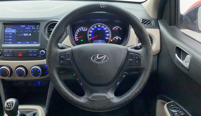 2018 Hyundai Grand i10 SPORTZ (O) 1.2 KAPPA VTVT, Petrol, Manual, 21,626 km, Steering Wheel Close Up