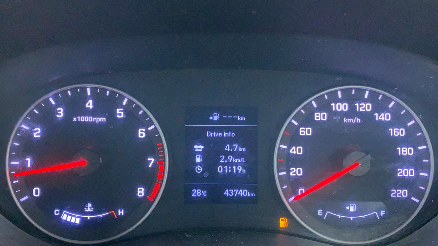 2018 Hyundai Elite i20 ASTA 1.2 (O), Petrol, Manual, 43,740 km, Odometer Image
