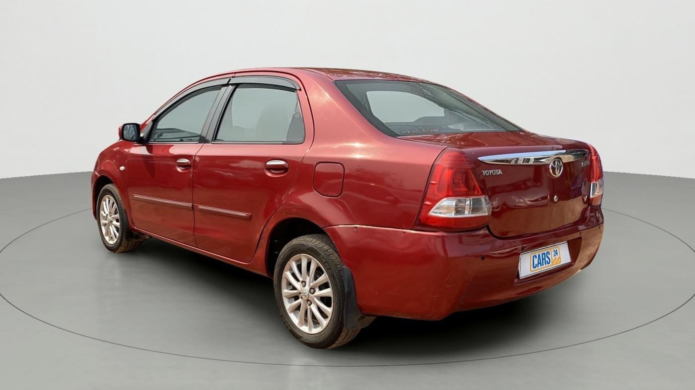 2012 Toyota Etios V, Petrol, Manual, 60,025 km, Left Back Diagonal