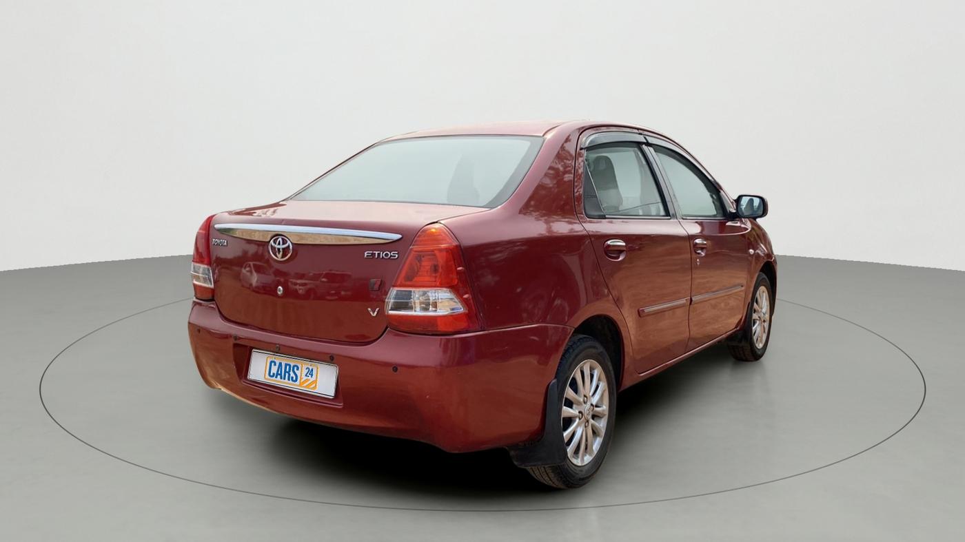 2012 Toyota Etios V, Petrol, Manual, 60,025 km, Right Back Diagonal