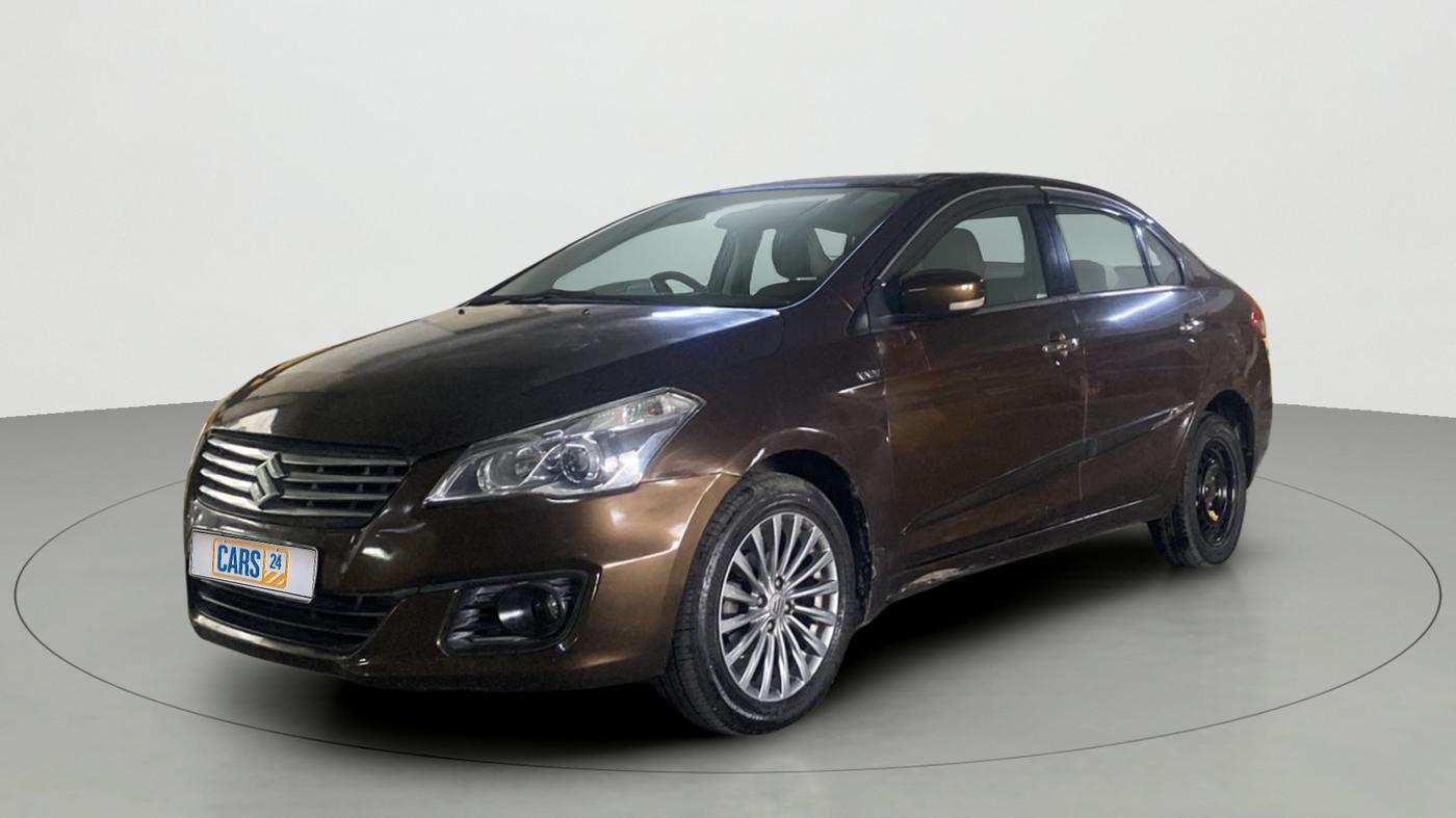 2016 Maruti Ciaz ZXI+, Petrol, Manual, 72,338 km, Left Front Diagonal