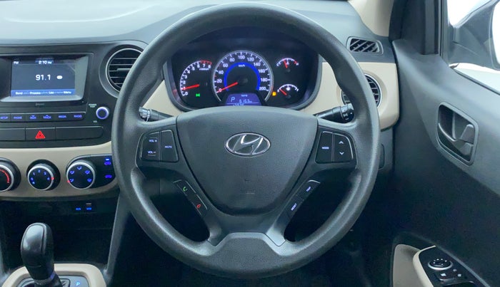 2018 Hyundai Grand i10 MAGNA AT 1.2 KAPPA VTVT, Petrol, Automatic, 18,087 km, Steering Wheel Close Up