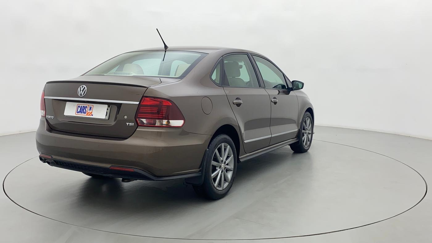 2020 Volkswagen Vento HIGHLINE PLUS 1.0L TSI AT, Petrol, Automatic, 38,605 km, Right Back Diagonal