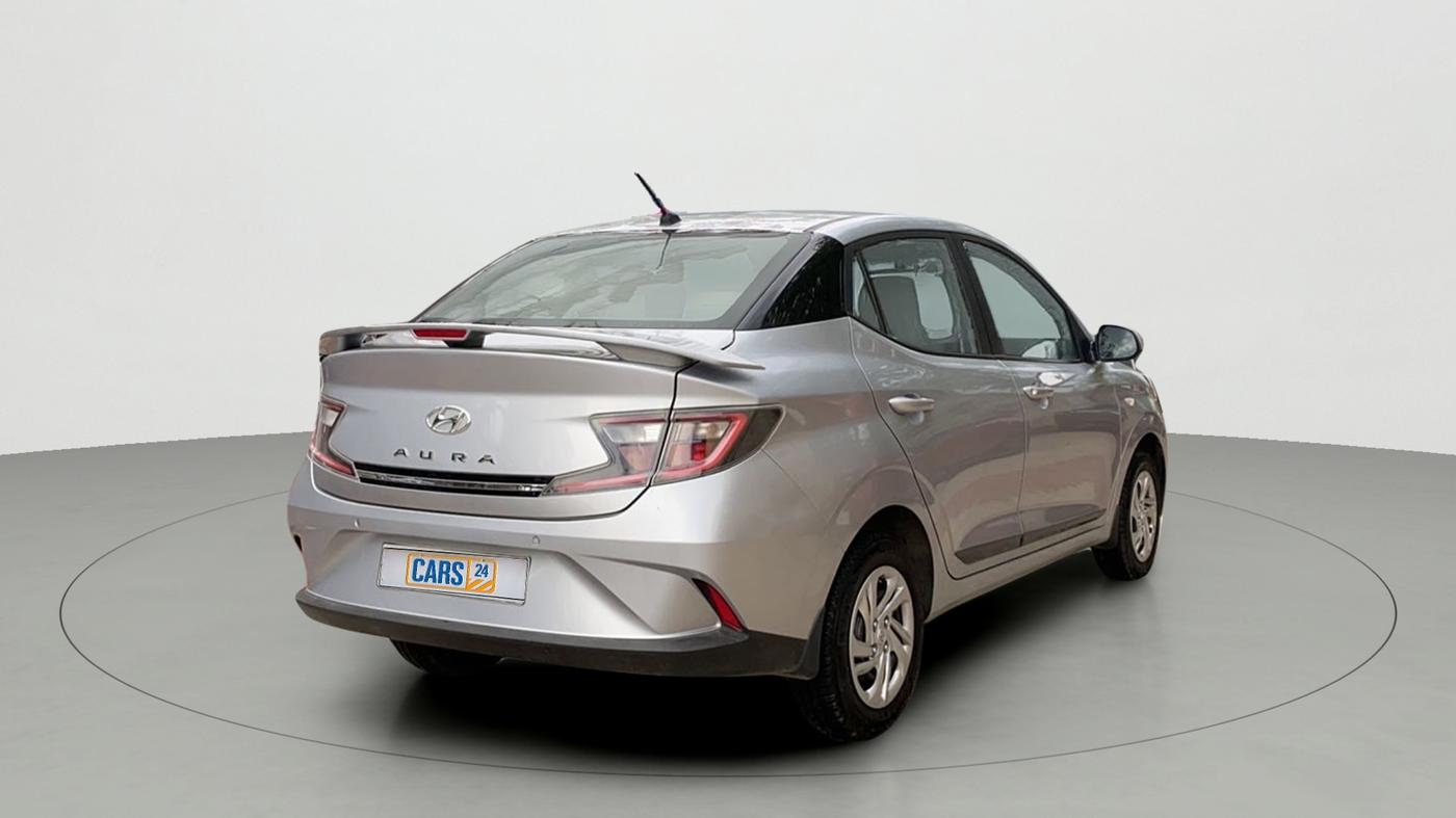 2022 Hyundai AURA S 1.2 CNG, CNG, Manual, 4,790 km, Right Back Diagonal