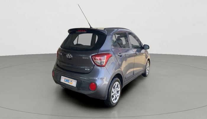 2018 Hyundai Grand i10 SPORTZ 1.2 KAPPA VTVT, Petrol, Manual, 4,743 km, Right Back Diagonal