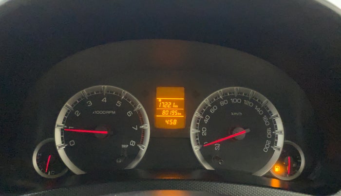 2013 Maruti Swift Dzire VXI, Petrol, Manual, 80,318 km, Odometer Image