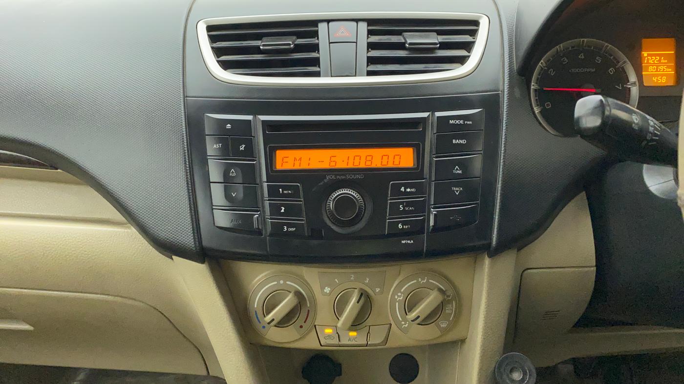 2013 Maruti Swift Dzire VXI, Petrol, Manual, 80,318 km, Air Conditioner