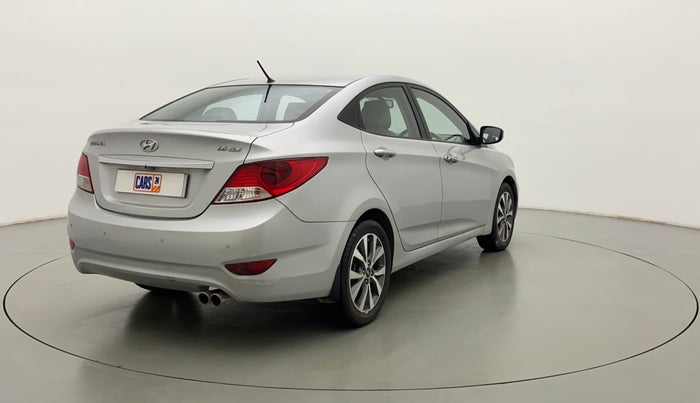 2014 Hyundai Verna FLUIDIC 1.6 VTVT SX AT, CNG, Automatic, 62,883 km, Right Back Diagonal