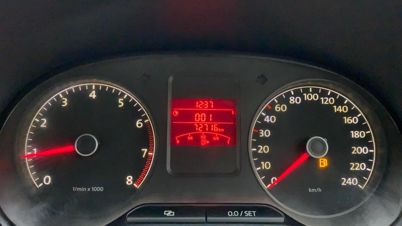 2012 Volkswagen Polo HIGHLINE1.2L, Petrol, Manual, 72,878 km, Odometer Image