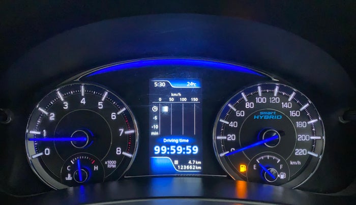 2018 Maruti Ciaz ALPHA 1.5 SHVS PETROL, Petrol, Manual, 1,23,897 km, Odometer Image