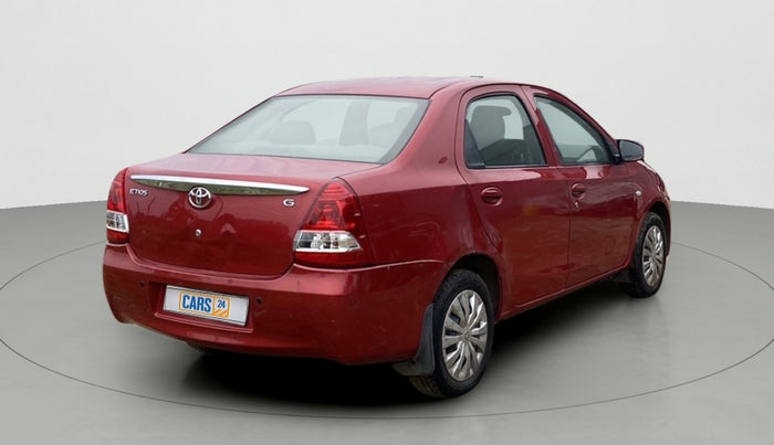 2015 Toyota Etios G, Petrol, Manual, 81,041 km, Right Back Diagonal