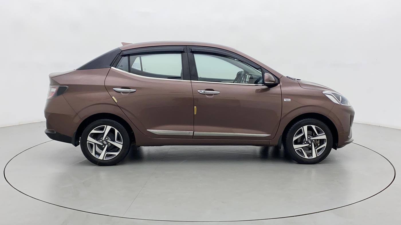2020 Hyundai AURA SX PLUS 1.2 AMT, Petrol, Automatic, 21,836 km, Right Side View