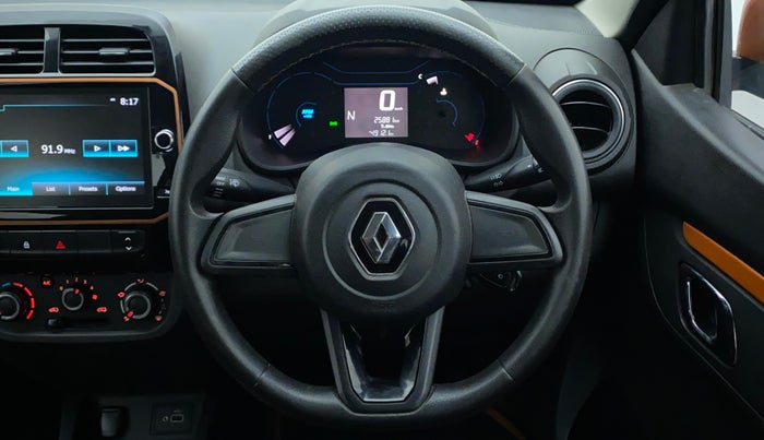 2019 Renault Kwid CLIMBER 1.0 AMT (O), Petrol, Automatic, 25,881 km, Steering Wheel Close Up